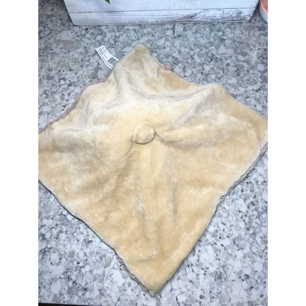 Kellytoy Brown Teddy Bear‎ Lovey Rattle Plush Baby Security Blanket